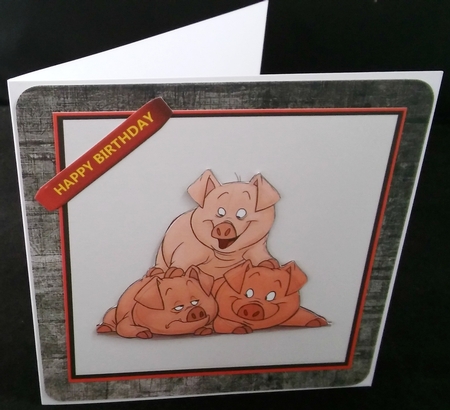 Three Little Piggies by Diane  Hitchcox