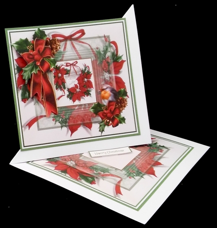 Christmas poinsettias by Diane  Hitchcox