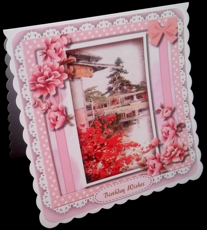 Beautiful Oriental Garden with Flowers 2 by Diane  Hitchcox