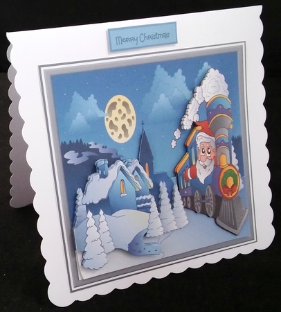 Santas express train by Diane  Hitchcox