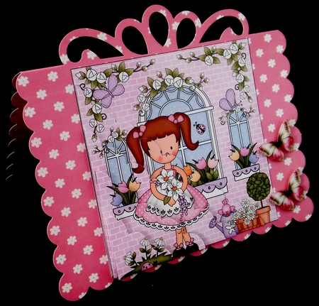 Rose Cottage Girlz Scalloped Corner Stacker by Diane  Hitchcox