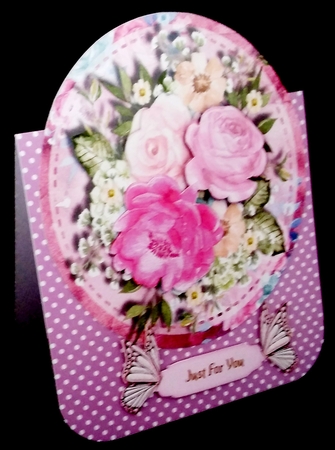 Beautiful PinkTopper and Butterflys  by Diane  Hitchcox