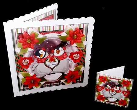 7 x 7 Mini Kit: 2 Penguins by Diane  Hitchcox