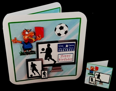 Live Love Football - Decoupage by Diane  Hitchcox