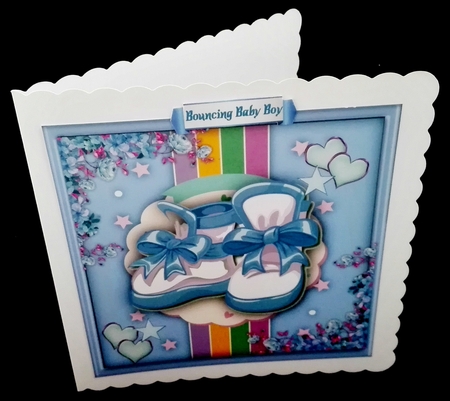 Beautiful Blue Baby Booties by Diane  Hitchcox