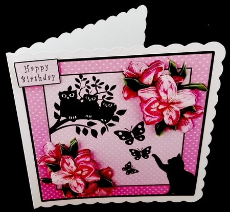 The Owls & The Pussycat - Decoupage by Diane  Hitchcox