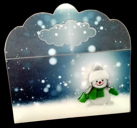 Cute Little Snowman in the Snow Money Wallet by Diane  Hitchcox