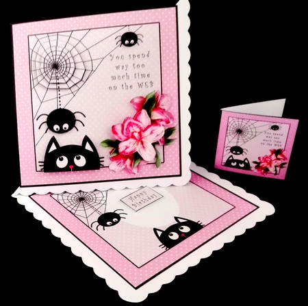 You Spend Way Too Much Time On The Web - Decoupage by Diane  Hitchcox