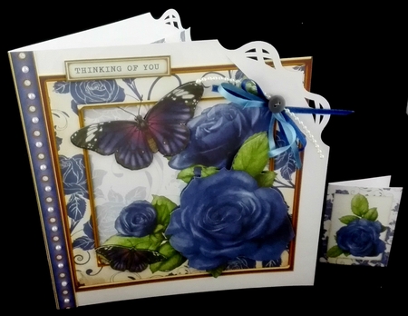 BUTTERFLY BLOSSOMS 4 SHEET MINI KIT PURPLE by Diane  Hitchcox