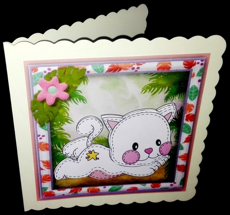 Little Patchwork Kitty by Diane  Hitchcox
