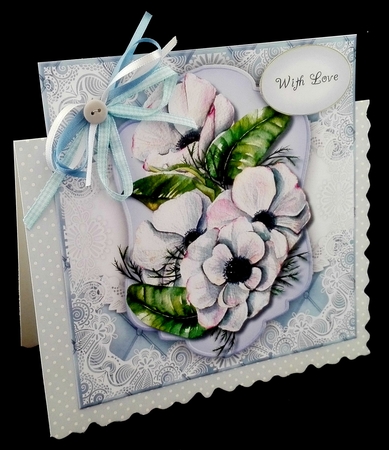  French  White Anemonies by Diane  Hitchcox