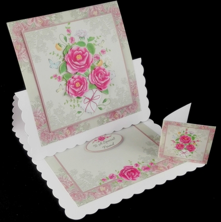 Bouquet Of Camellias & Butterflies Mini Kit by Diane  Hitchcox