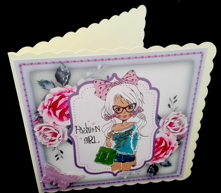 Trendy Fashion Girl by Diane  Hitchcox