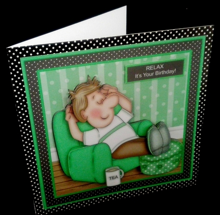 Relaxing Dave Green Mini Kit With Ages 30, 40, 50 Male Birthday/Fathers Day by Diane  Hitchcox