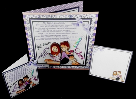 8x8 teen girls survival kit by Diane  Hitchcox
