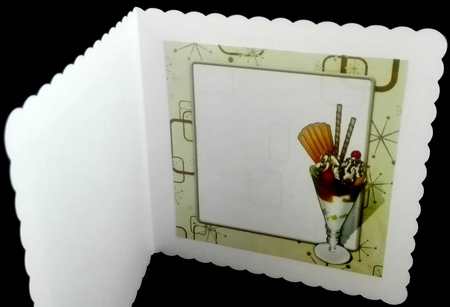Ice Cream Sundae Chocolate 8x8 Insert by Diane  Hitchcox