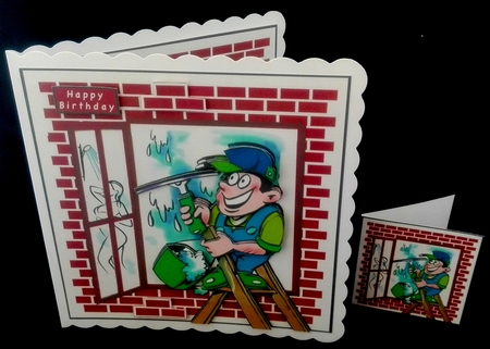 When Im Cleaning Windows - Decoupage by Diane  Hitchcox
