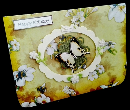 Bee Life Backing Paper Gold by Diane  Hitchcox