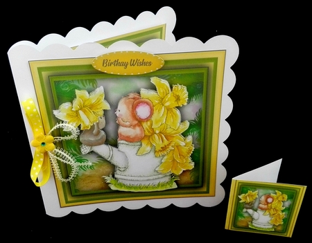 8x8 Mini Kit , Daffodil Mice  by Diane  Hitchcox