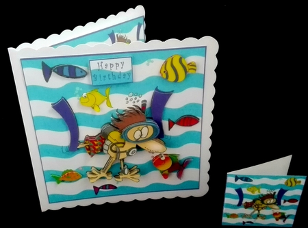 Blue Lagoon - Decoupage by Diane  Hitchcox