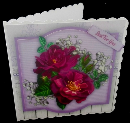 Lilac Roses and  Babys Breath by Diane  Hitchcox