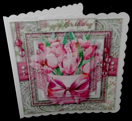Happy Birthday thank you with love pyramid mini kit by Diane  Hitchcox