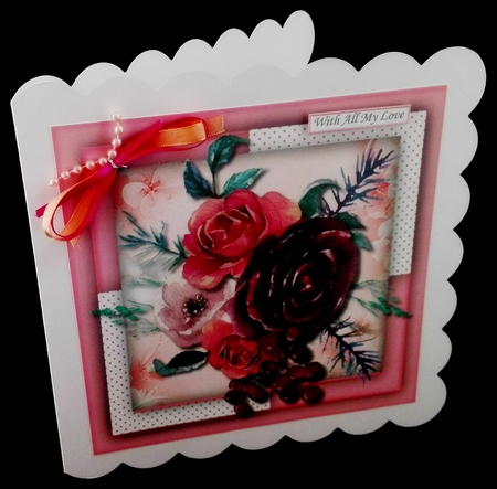 Pink Water Coloured Roses  by Diane  Hitchcox
