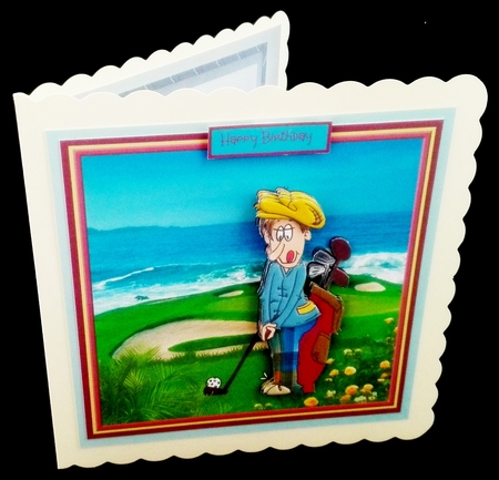 Golf by the sea by Diane  Hitchcox