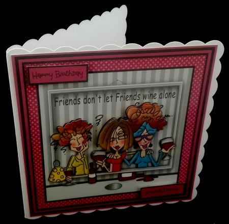 A drink with friends by Diane  Hitchcox