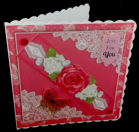 Sugar Plum Butterflies, Lace and Roses 8 by Diane  Hitchcox