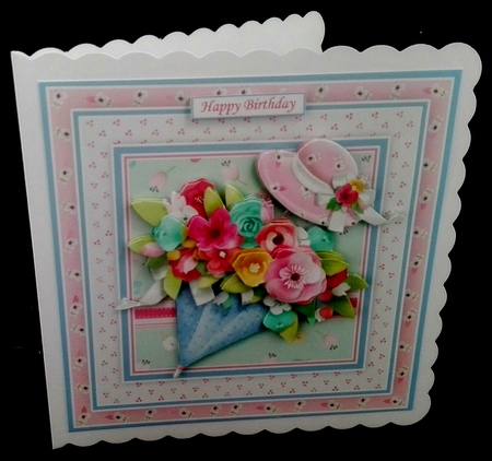 FLORAL UMBRELLA 7.5 Decoupage & Insert Kit by Diane  Hitchcox