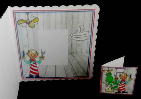 Cheeky Barber - Insert by Diane  Hitchcox