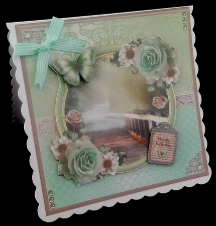 Butterfly scene card mini kit & decoupage by Diane  Hitchcox