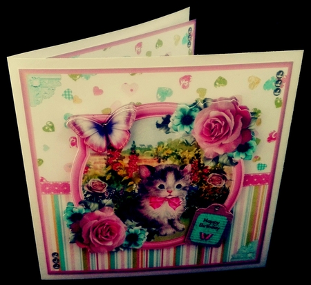 Purrfect Day Card Mini Kit & Decoupage by Diane  Hitchcox