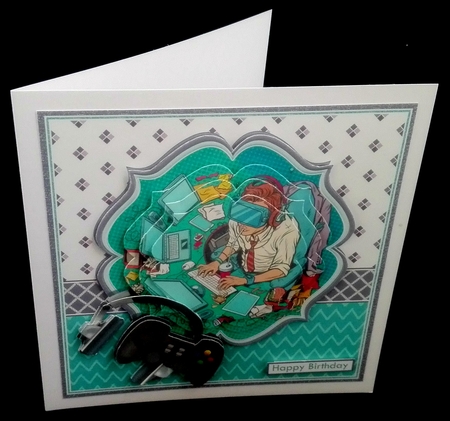 IT GEEK COMPUTER WIZARD 7.5 Decoupage or Pyramage Kit by Diane  Hitchcox