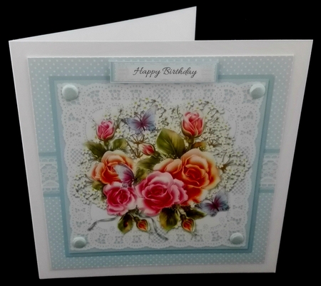 Lovely Floral Topper Plus Gift Tag by Diane  Hitchcox