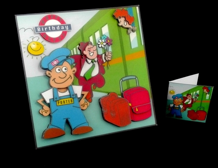 All Aboard The Train - Decoupage by Diane  Hitchcox
