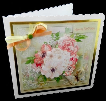 Peach rose by Diane  Hitchcox