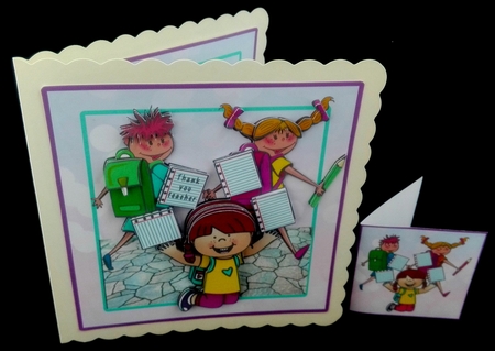 Thank You Teacher - Decoupage by Diane  Hitchcox