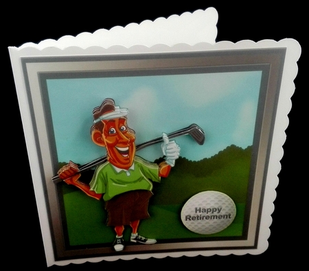 Golf mini kit & decoupage - birthday / fathers day / retirement  by Diane  Hitchcox