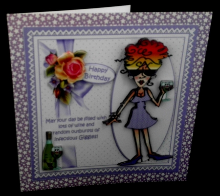 8x8 Rita wine and giggles mini kit by Diane  Hitchcox