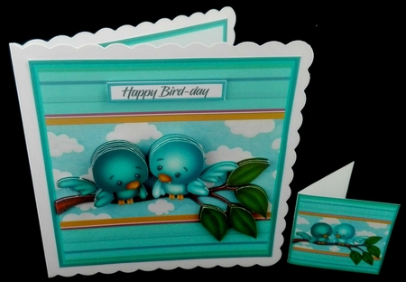 birds on a branch mini kit 3 by Diane  Hitchcox