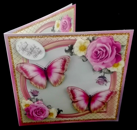 Pretty butterflies card mini kit & decoupage by Diane  Hitchcox