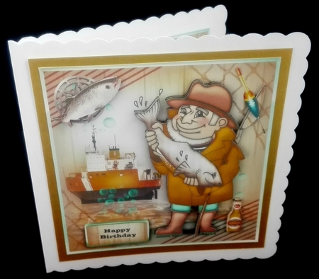 Fisherman Card Mini Kit by Diane  Hitchcox