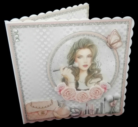Glamorous make up girl mini kit & decoupage by Diane  Hitchcox