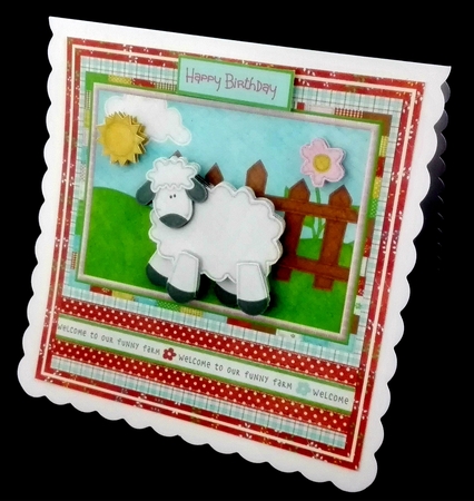 Lamb on the farm by Diane  Hitchcox