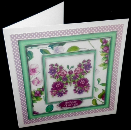 Floral Insert Frame Card Topper Set by Diane  Hitchcox