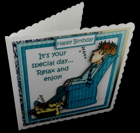 8x8 a man and his dog mini kit by Diane  Hitchcox