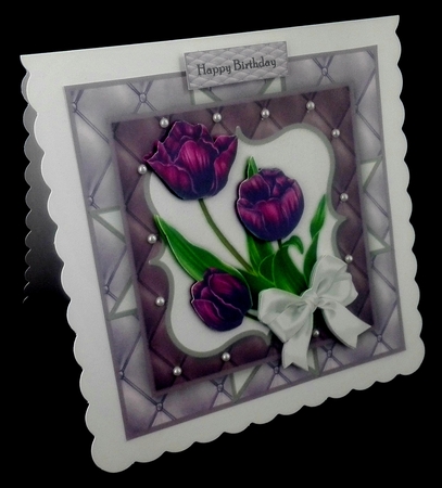 Purple Tulips Quick card by Diane  Hitchcox