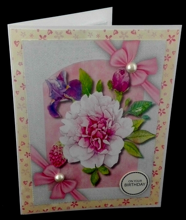 Alegro Roses with Verse and Bows  by Diane  Hitchcox